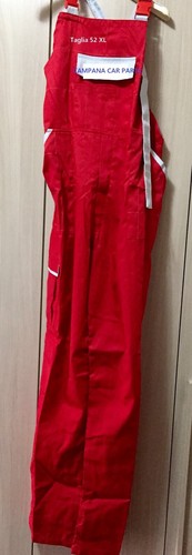 Tuta lavoro colore rosso - colore,